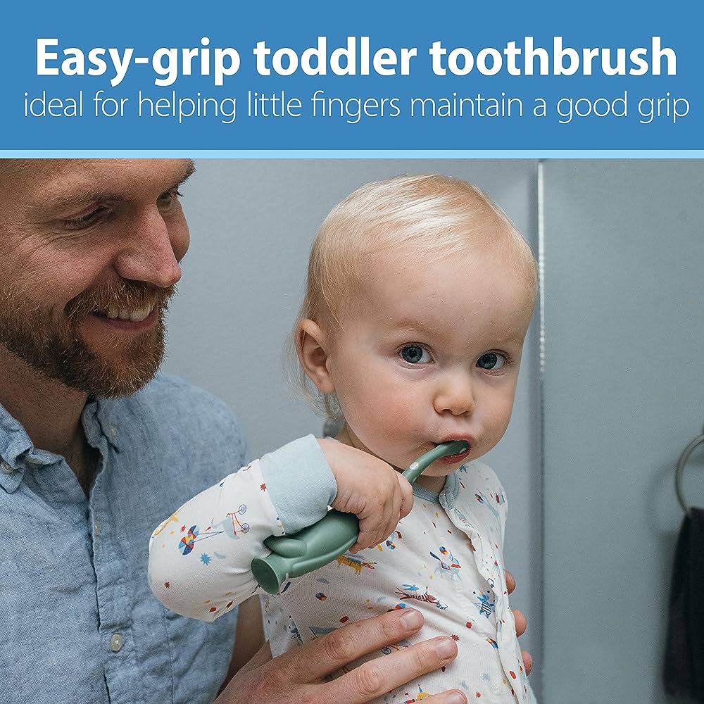 Dr. Brown's Toddler Baby Toothbrush-12 to 48M-Dinosaur - Image 2