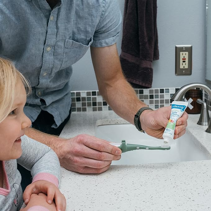 Dr. Brown's Toddler Baby Toothbrush-12 to 48M-Dinosaur - Image 8