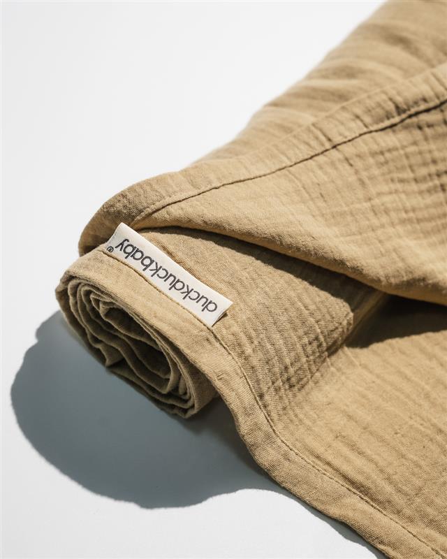 duckduckbaby Super Absorbent Baby Muslin Towel-100% Organic Cotton-Ultrasoft & Lightweight-Gets Softer With Every Wash-Natural - Image 9