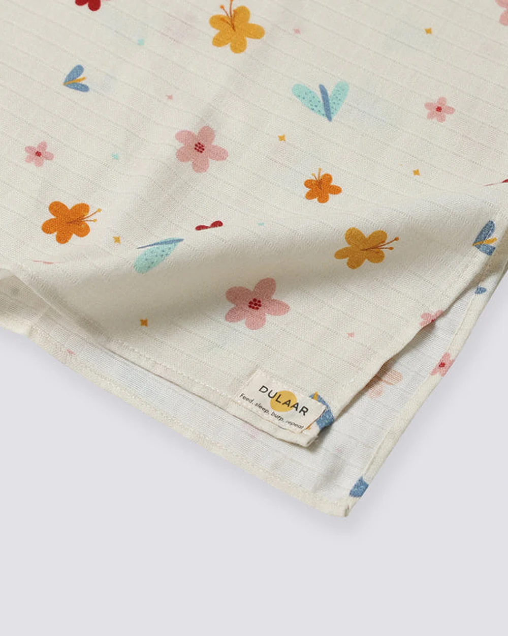 Dulaar A World in Bloom Organic Muslin Swaddle-GOTS Certified Organic Cotton-Infant Wraps - Image 4