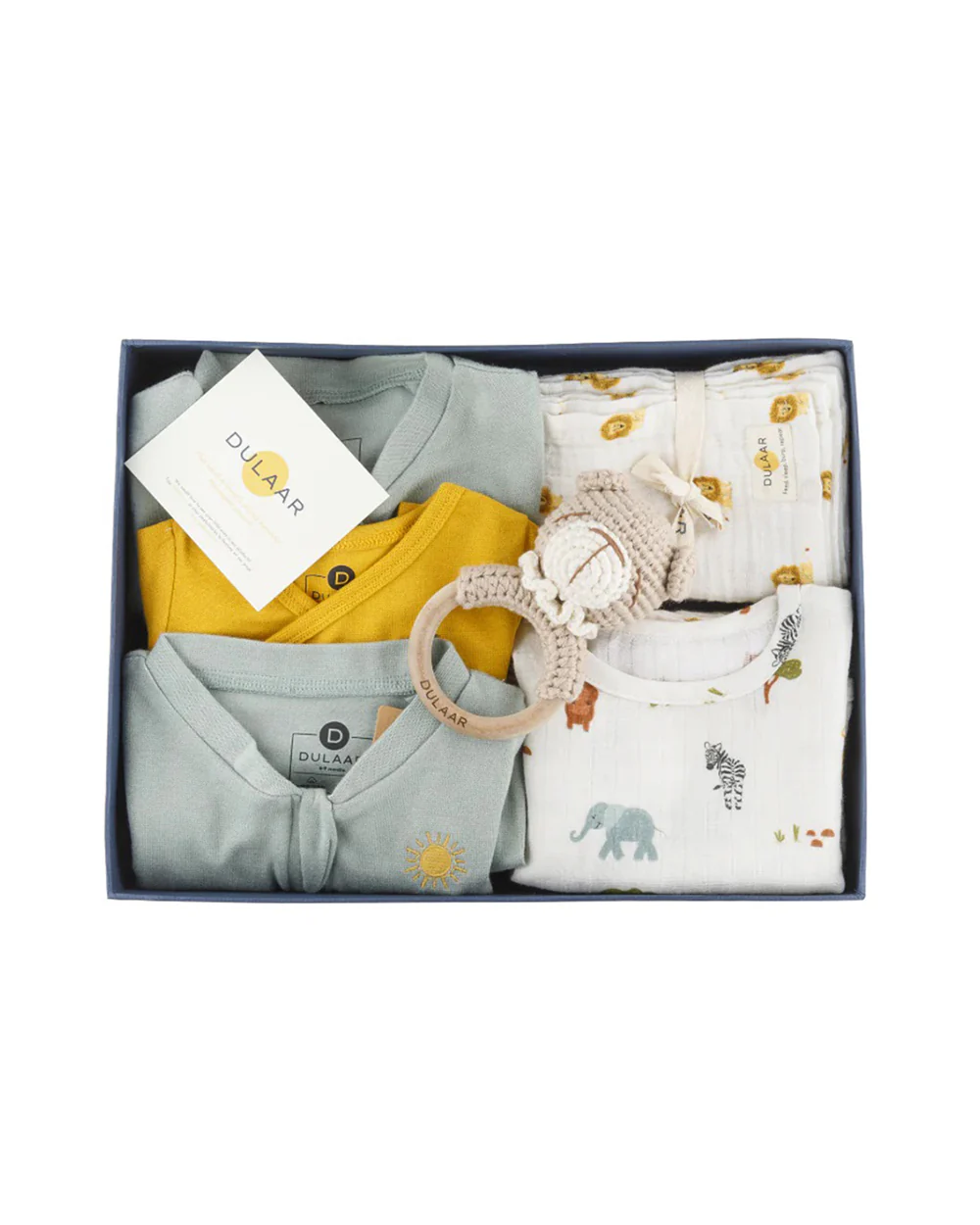 Dulaar Welcome Home Baby-Luxurious 0 To 6 Months New Born Gift Set-Pack Of 10-Gift For Baby Shower & Baby Birthday