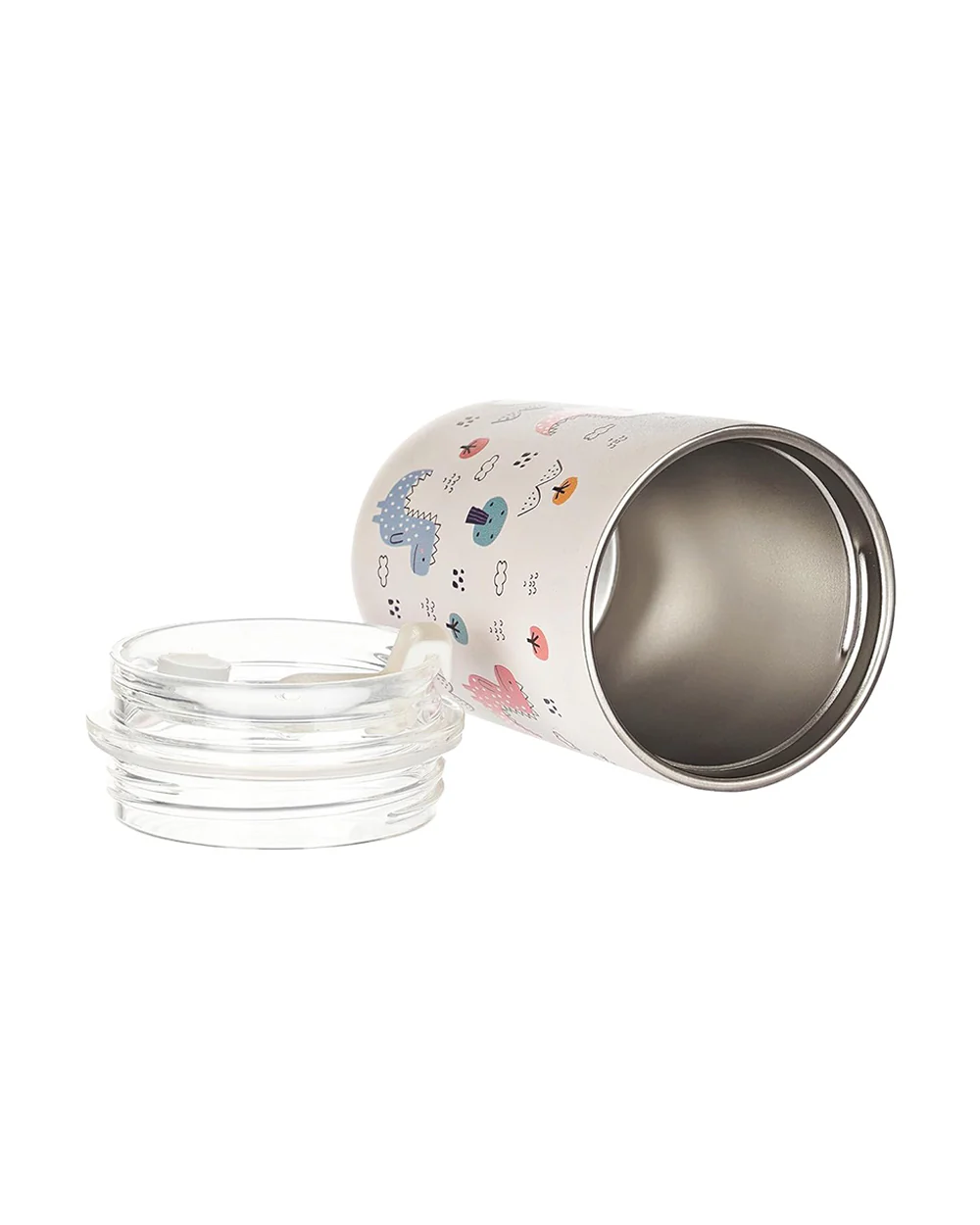 Earthism Double Wall Insulated Stainless Steel Tumbler-Dino-With Lid & Straw-For Infants - Image 2