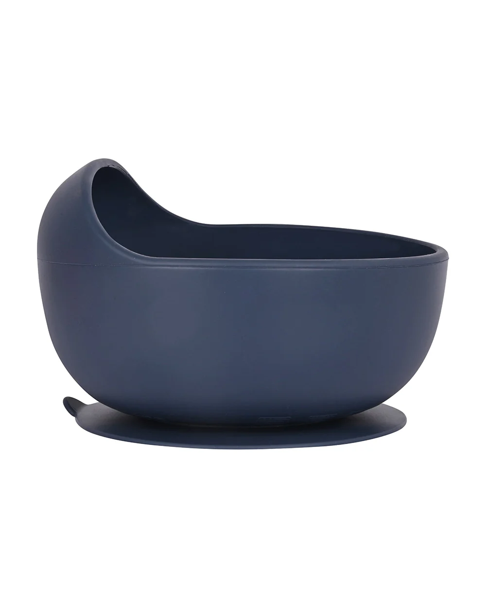 Earthism Silicone Bowl-Eco-Friendly-Blue-With Suction Base-With Wooden Spoon-For Feeding Infants - Image 2