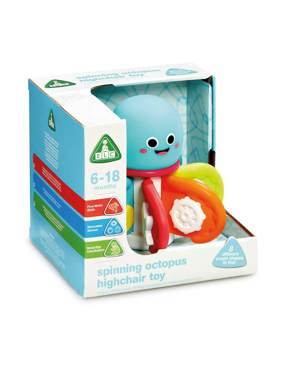 ELC Spinning Octopus Highchair Rattle Toy-For Infants - Image 3