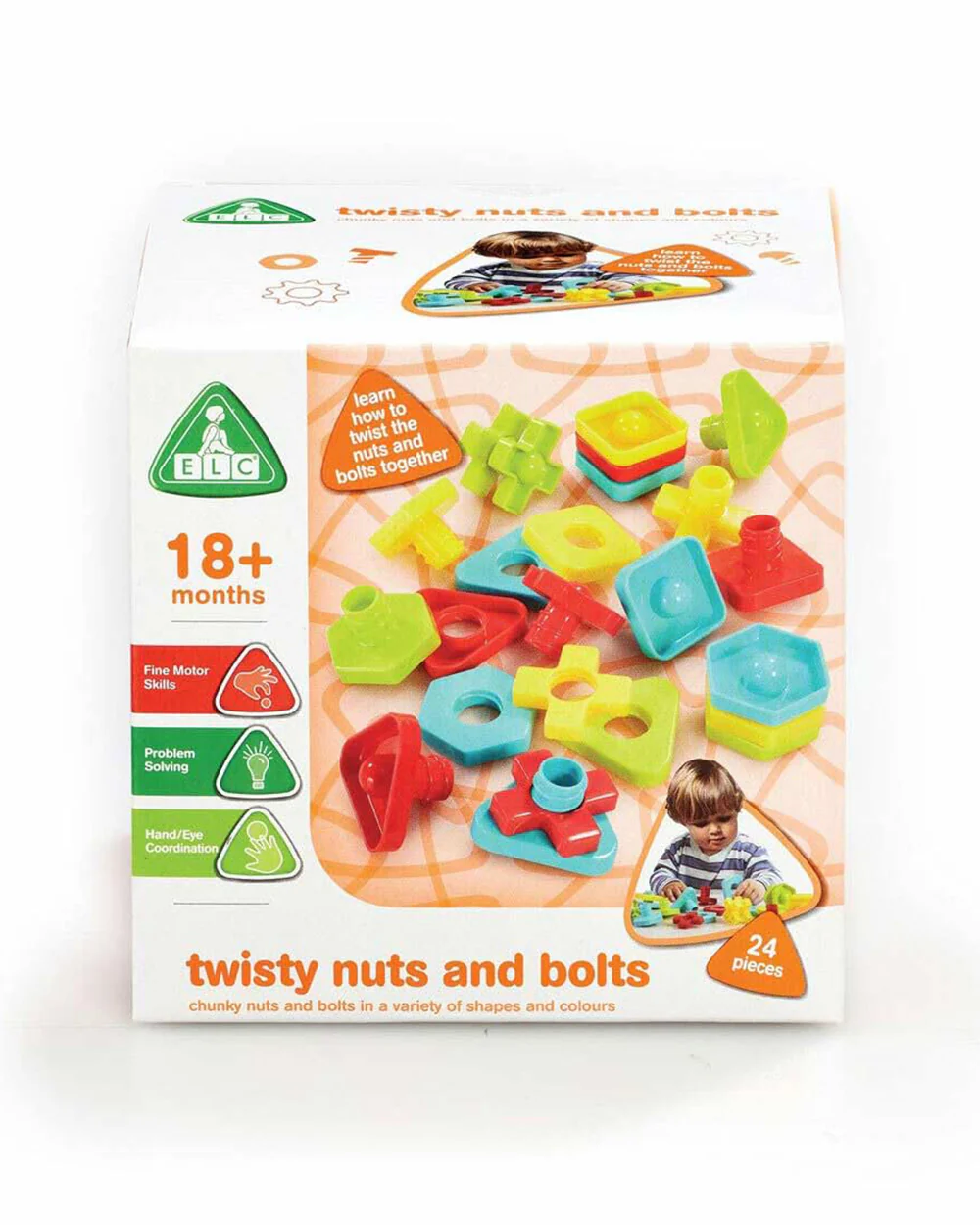 ELC Twisting Nuts & Bolts Puzzle-Learning & Educational Toys-24M+ - Image 4