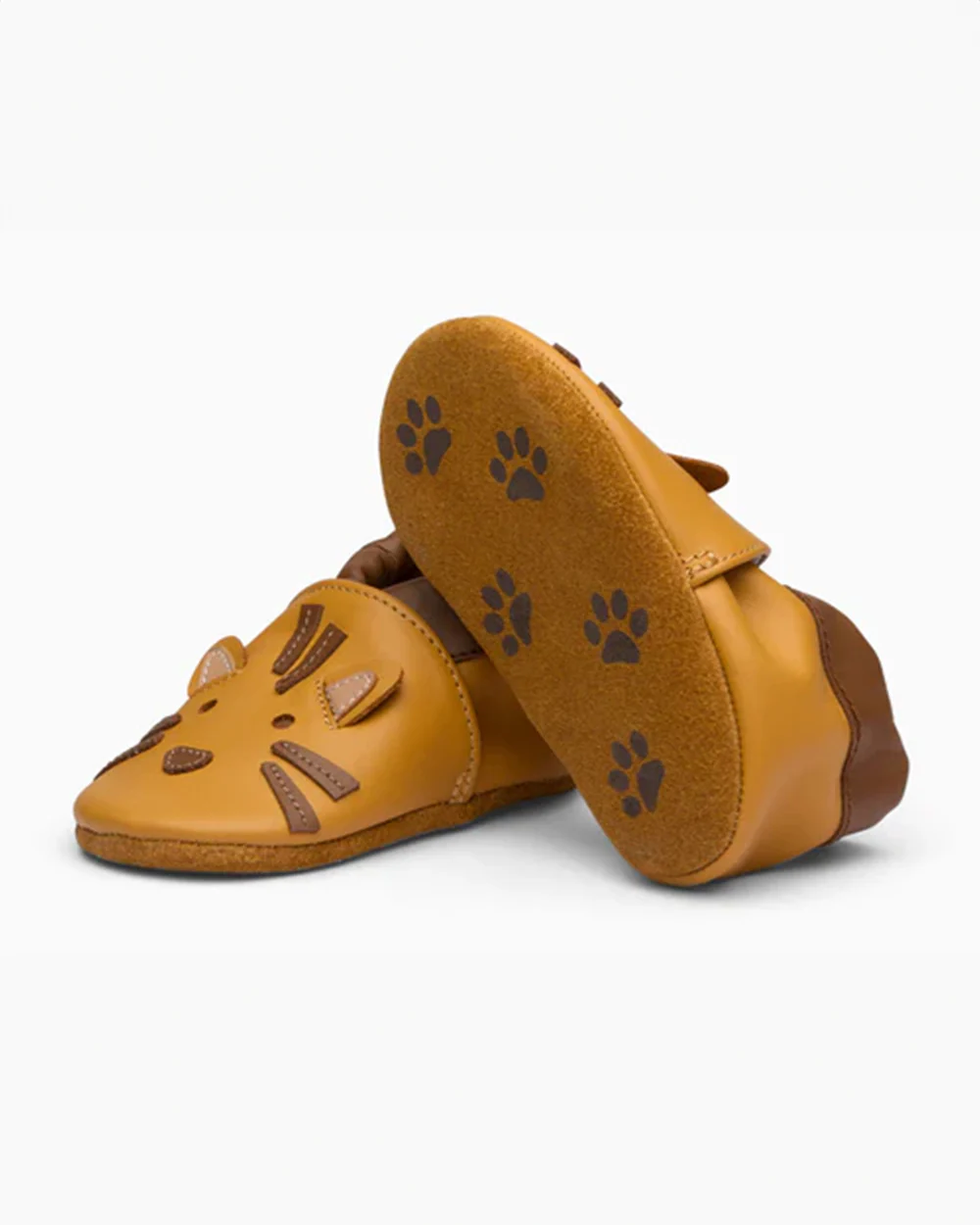 Elves Brown Anti-Skid Slip On Shoes For Infants - Image 3