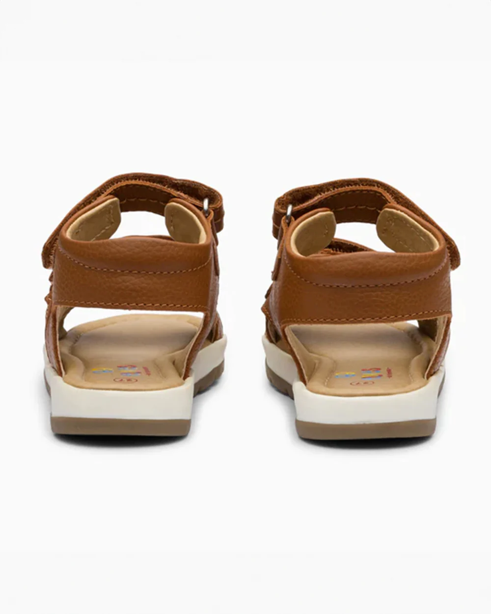 Elves Brown Straps Velcro Sandals For Infants - Image 5