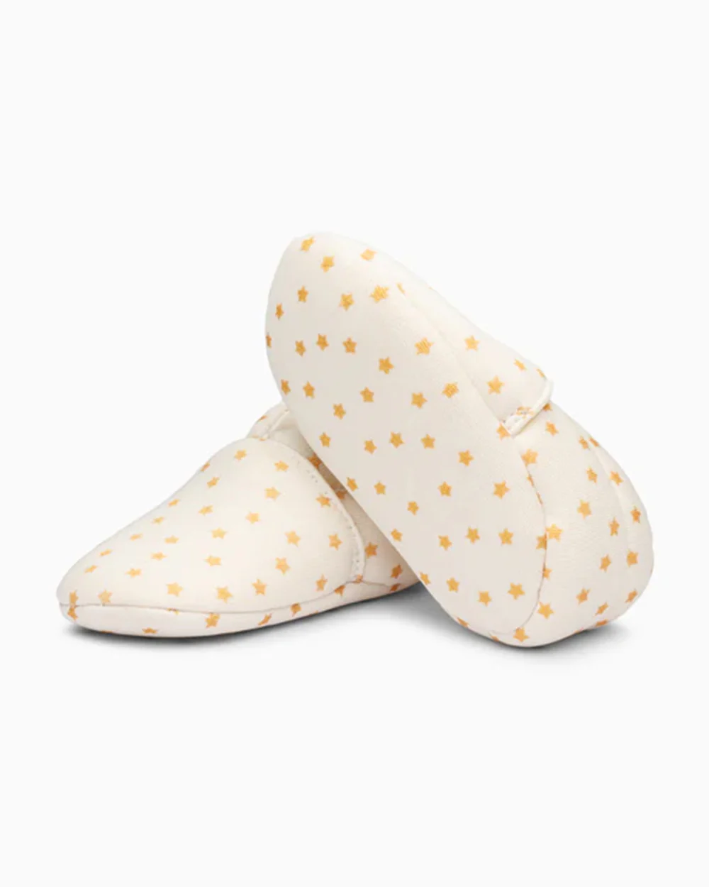 Elves Cream Starred Anti-Skid Slip On Shoes For Infants - Image 3