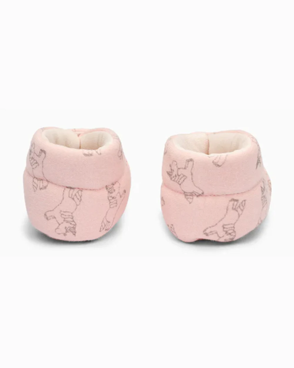 Elves Pink Unicorn Print Anti-Skid Slip On Shoes For Infants - Image 4