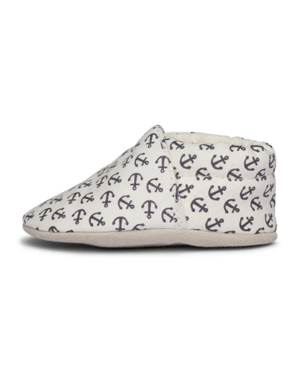 Elves White Printed Anti-Skid Slip On Shoes For Infants - Image 2