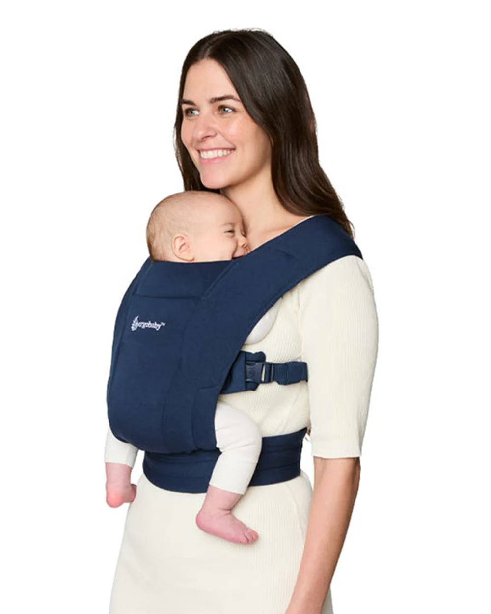 Ergobaby Embrace Baby Carrier-With 3 Carry Positions-Hip Healthy Certified-Breastfeeding Friendly-Cushioned Neck Support-For 0 to 12M (3.2 to 11.3 Kg)-Midnight Blue - Image 8