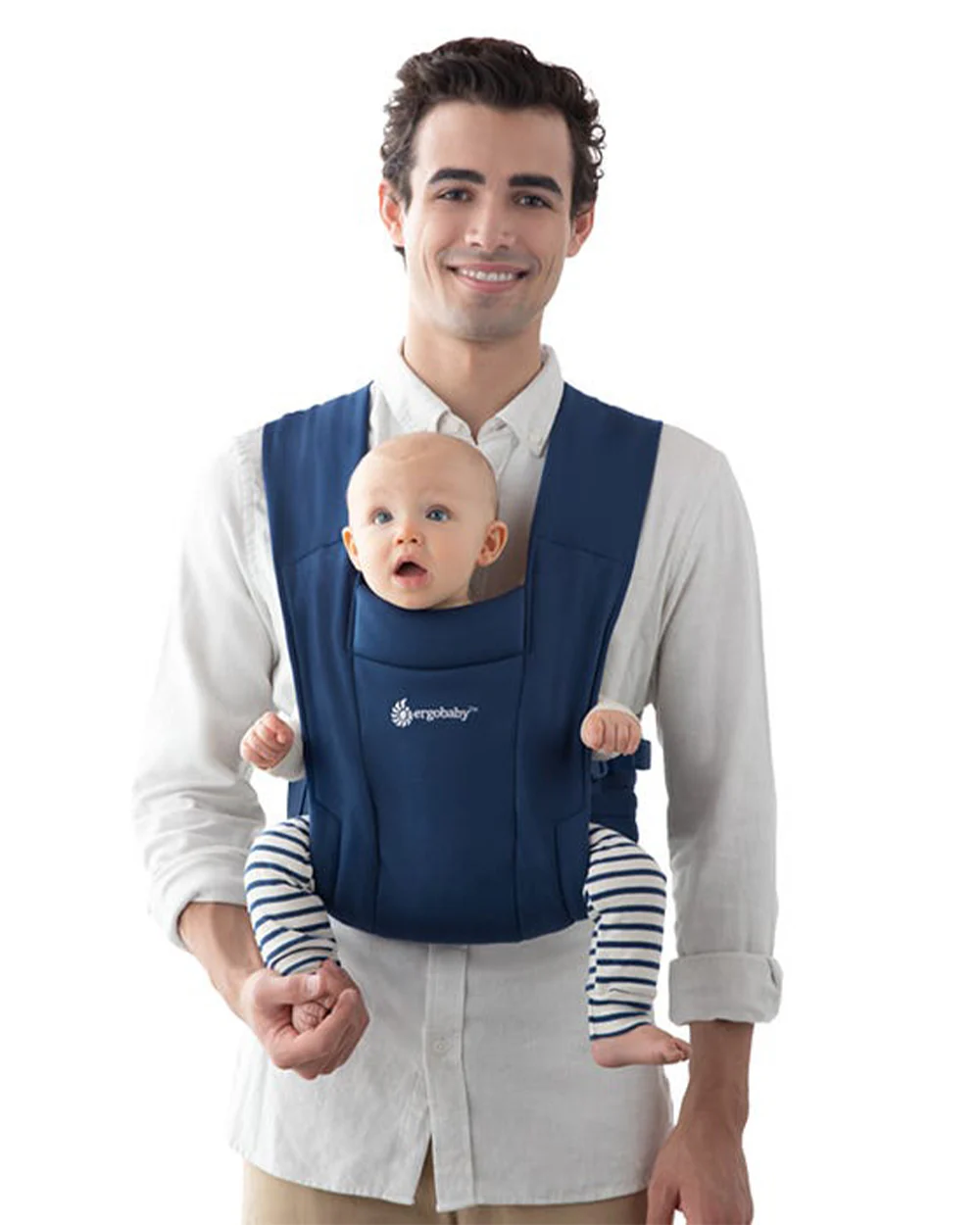 Ergobaby Embrace Baby Carrier-With 3 Carry Positions-Hip Healthy Certified-Breastfeeding Friendly-Cushioned Neck Support-For 0 to 12M (3.2 to 11.3 Kg)-Midnight Blue - Image 9