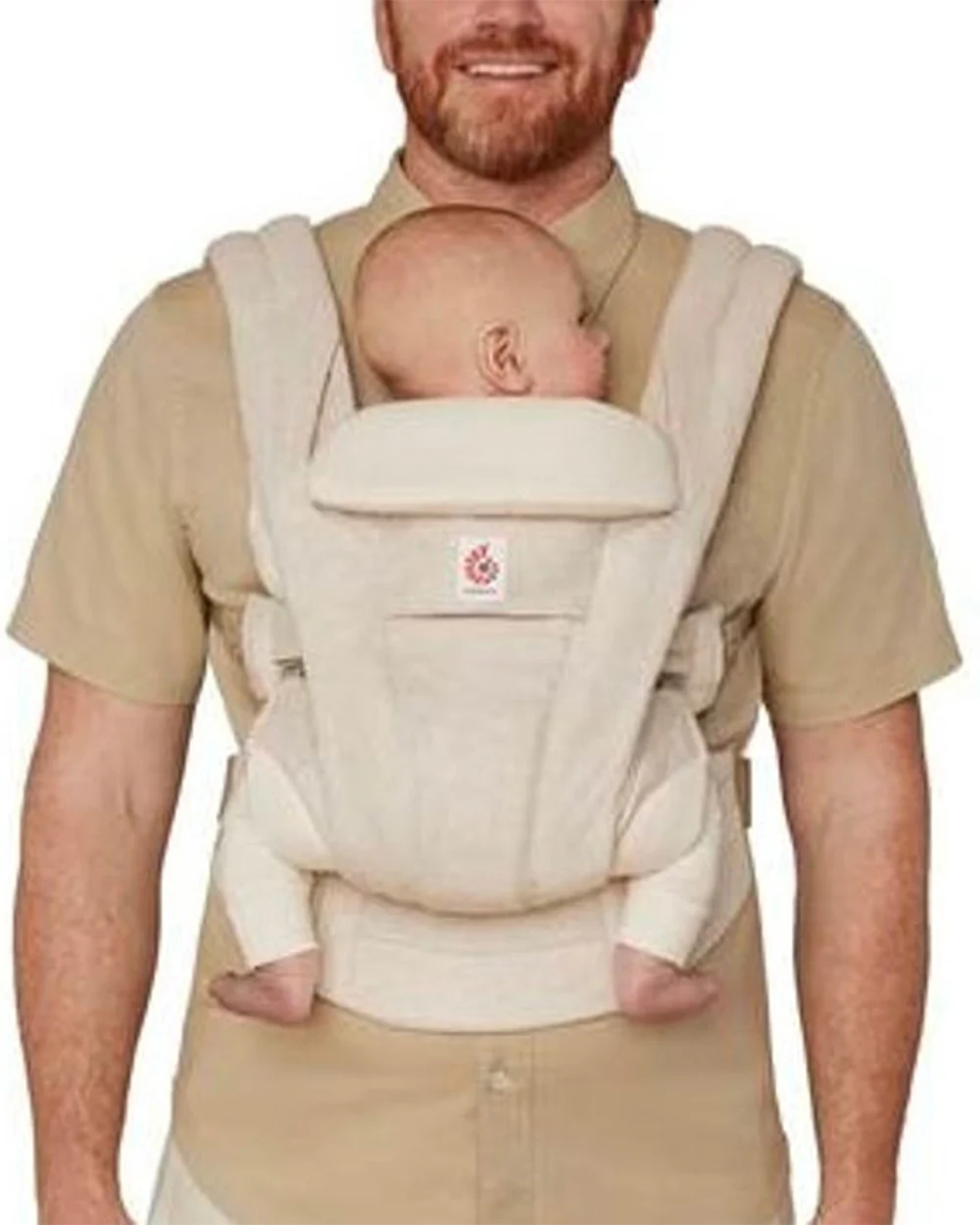 Ergobaby Omni Deluxe Linen Baby Carrier-With 4 Carry Positions-SoftFlex Mesh For Easy Airflow-6 Storage Pockets-Adjustable Head Support-Breastfeeding Friendly-For 0 to 4Y (3.2 to 20 Kg)-Natural Linen - Image 15