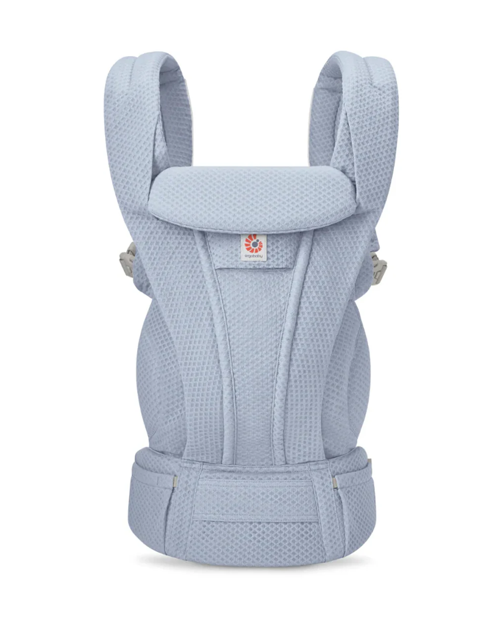 Ergobaby Omni Deluxe Mesh Baby Carrier-With 4 Carry Positions-SoftFlex Mesh For Easy Airflow-6 Storage Pockets-Adjustable Head Support-Breastfeeding Friendly-For 0 to 4Y (3.2 to 20 Kg)-Serene Blue - Image 2