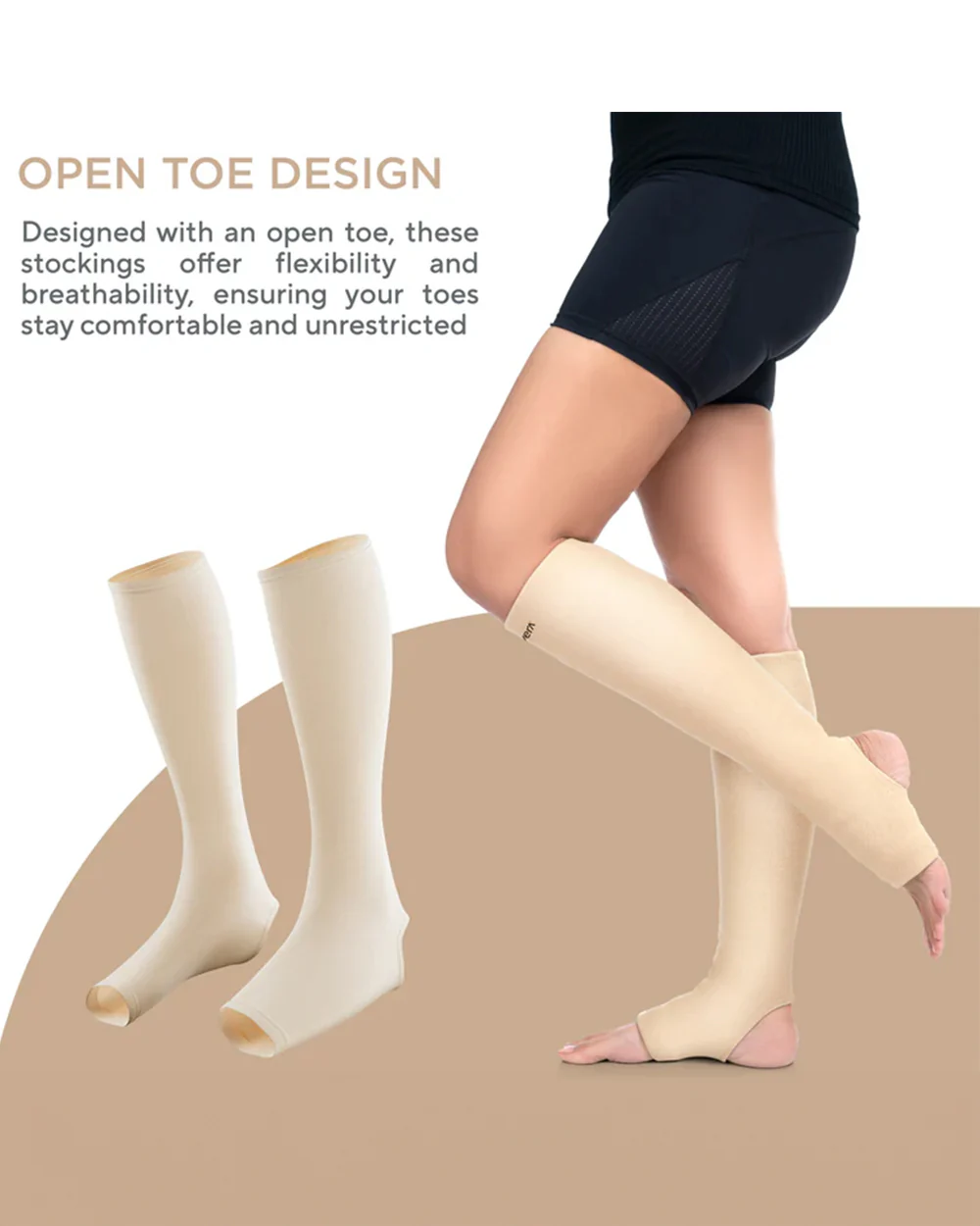 Fovera Compression Stockings-Improves Blood Circulation & Relieves Swelling & Leg Pain-During & After Pregnancy - Image 5