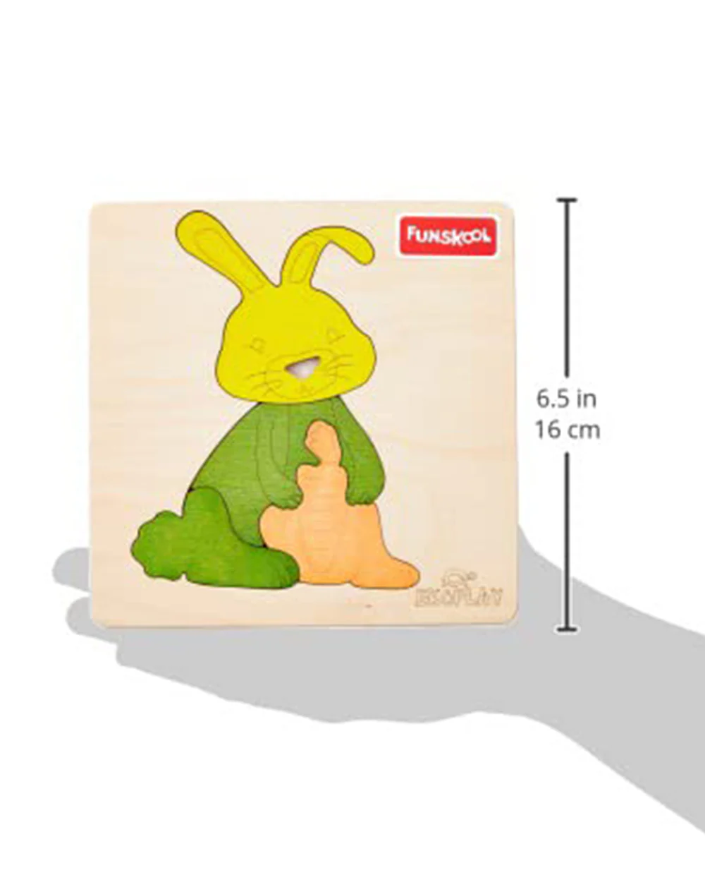 Funskool Eko Play Happy Rabbit Wooden Puzzle-4 Pieces-Learning & Educational Toys-24M+ - Image 5