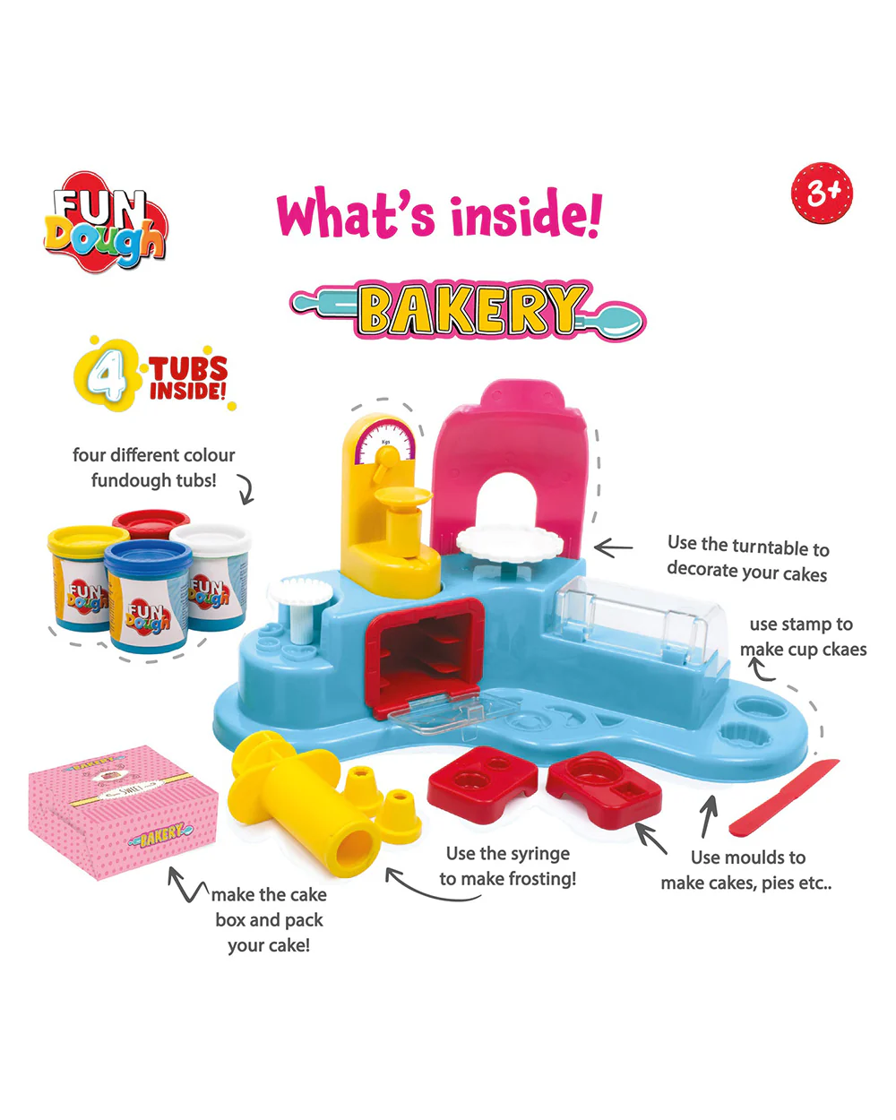Funskool Fundough Bakery-Art and Craft Kit-18M+ - Image 4