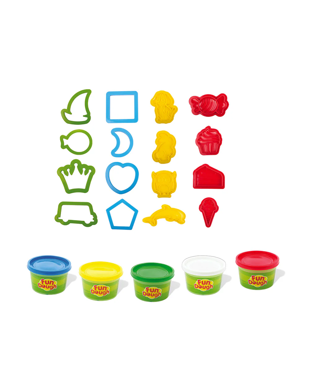 Funskool Fundough Bumper Dough Kit-With Extruder, 16 Cutters & 5 Clay Tubs-Art & Craft Kit-18M+ - Image 3