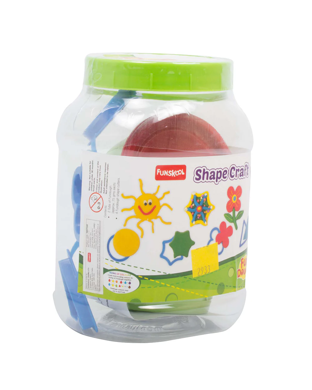 Funskool Fundough Shape-With 4 Shape Cutters & 2 Clay Tubs-Art & Craft Kit-18M+ - Image 2