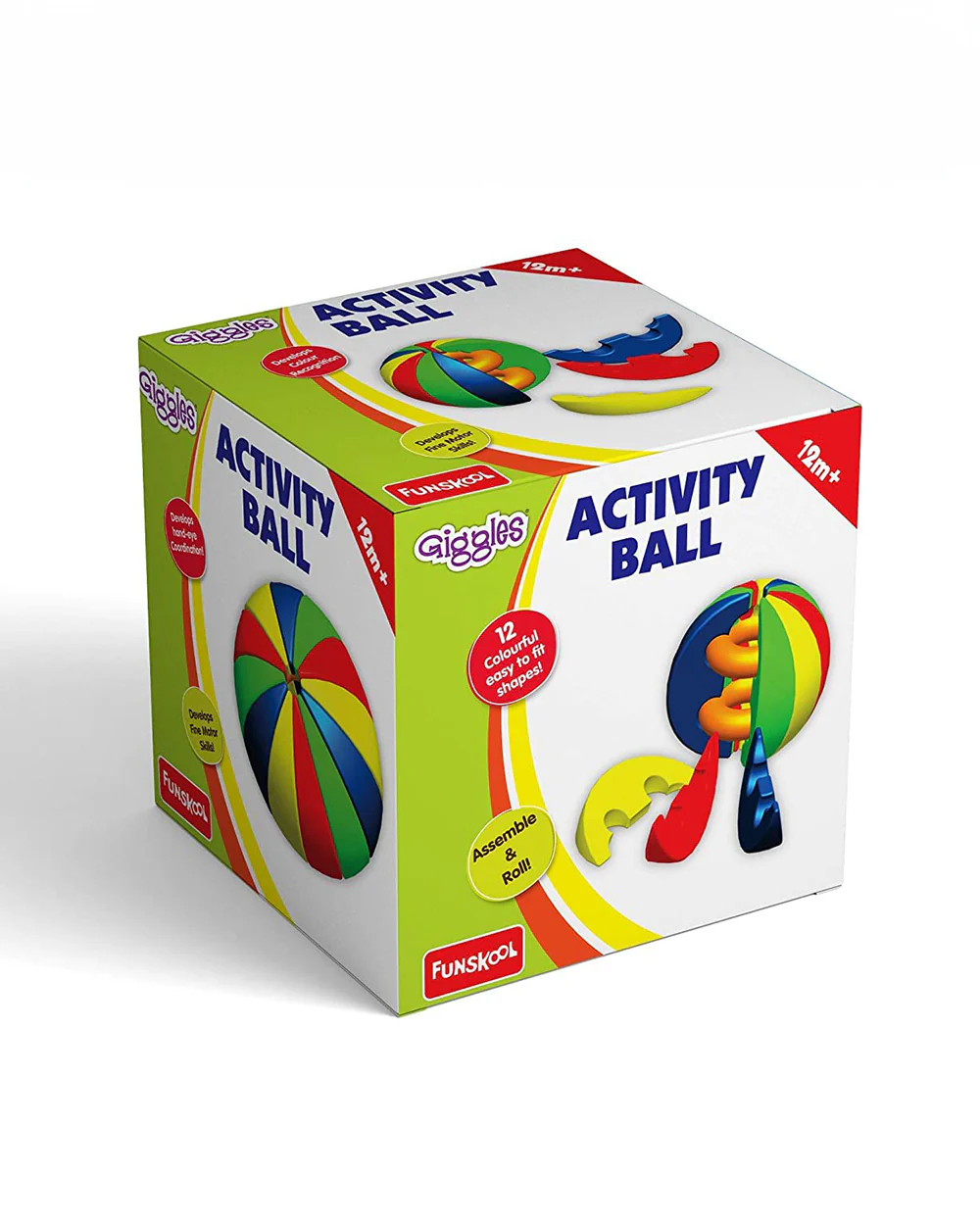 Funskool Giggles Activity Ball-Shape Sorter & Stacker-Learning & Educational Toys-12M+ - Image 5