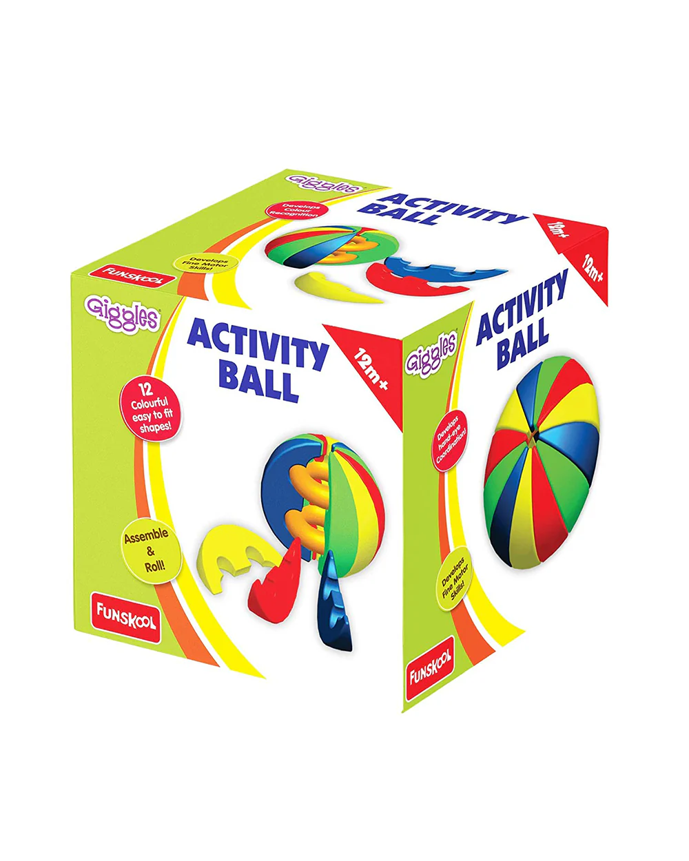 Funskool Giggles Activity Ball-Shape Sorter & Stacker-Learning & Educational Toys-12M+ - Image 7