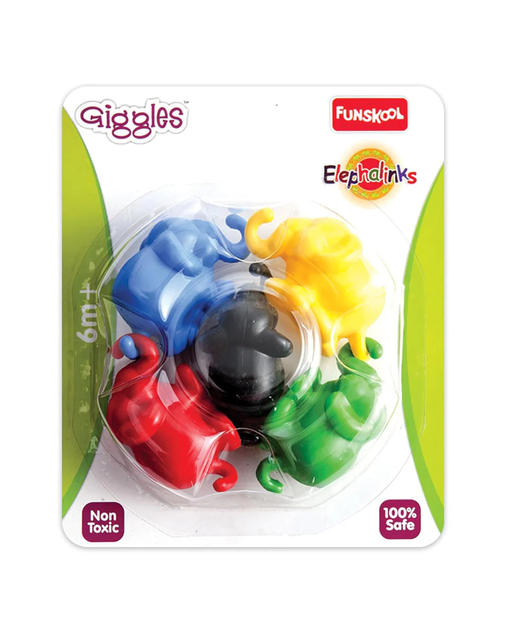 Funskool Giggles Elephalinks Push & Pull Toy-9M+