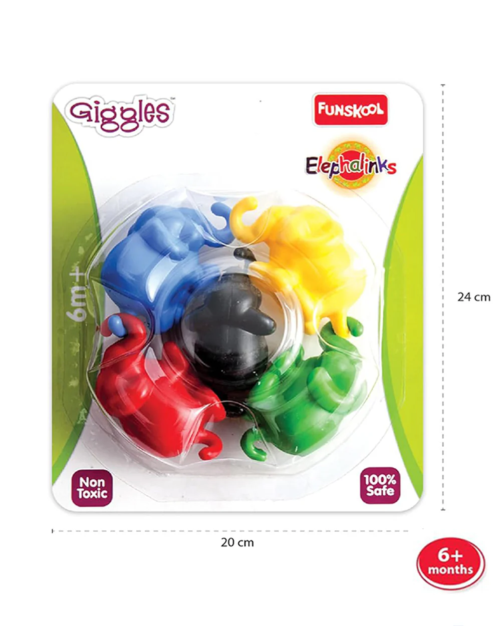 Funskool Giggles Elephalinks Push & Pull Toy-9M+ - Image 4