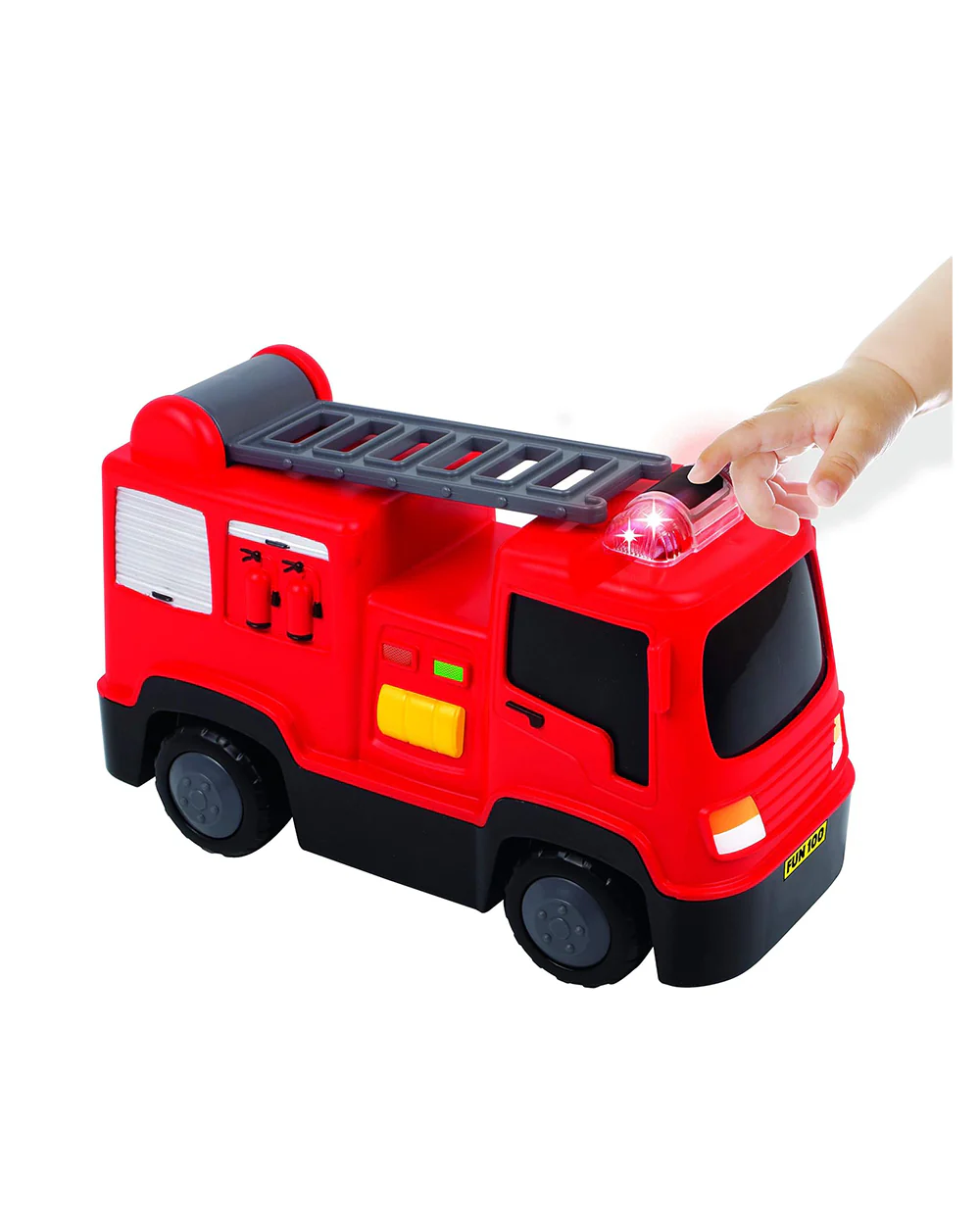 Funskool Giggles Fire Engine Vehicle Toy-Red-9M+ - Image 3