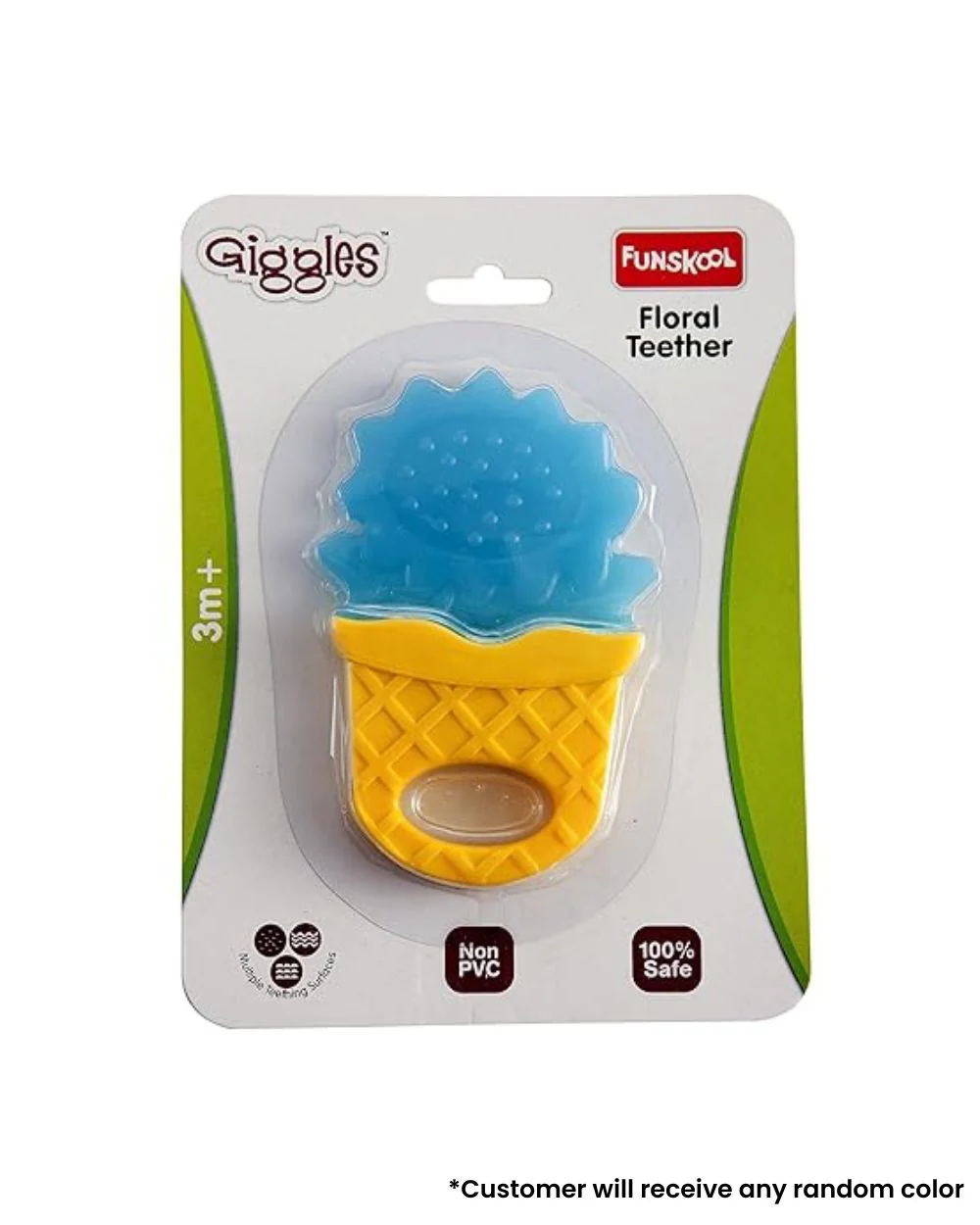 Funskool Giggles Floral Teether-Multi Textured & Easy to Grasp - Image 4