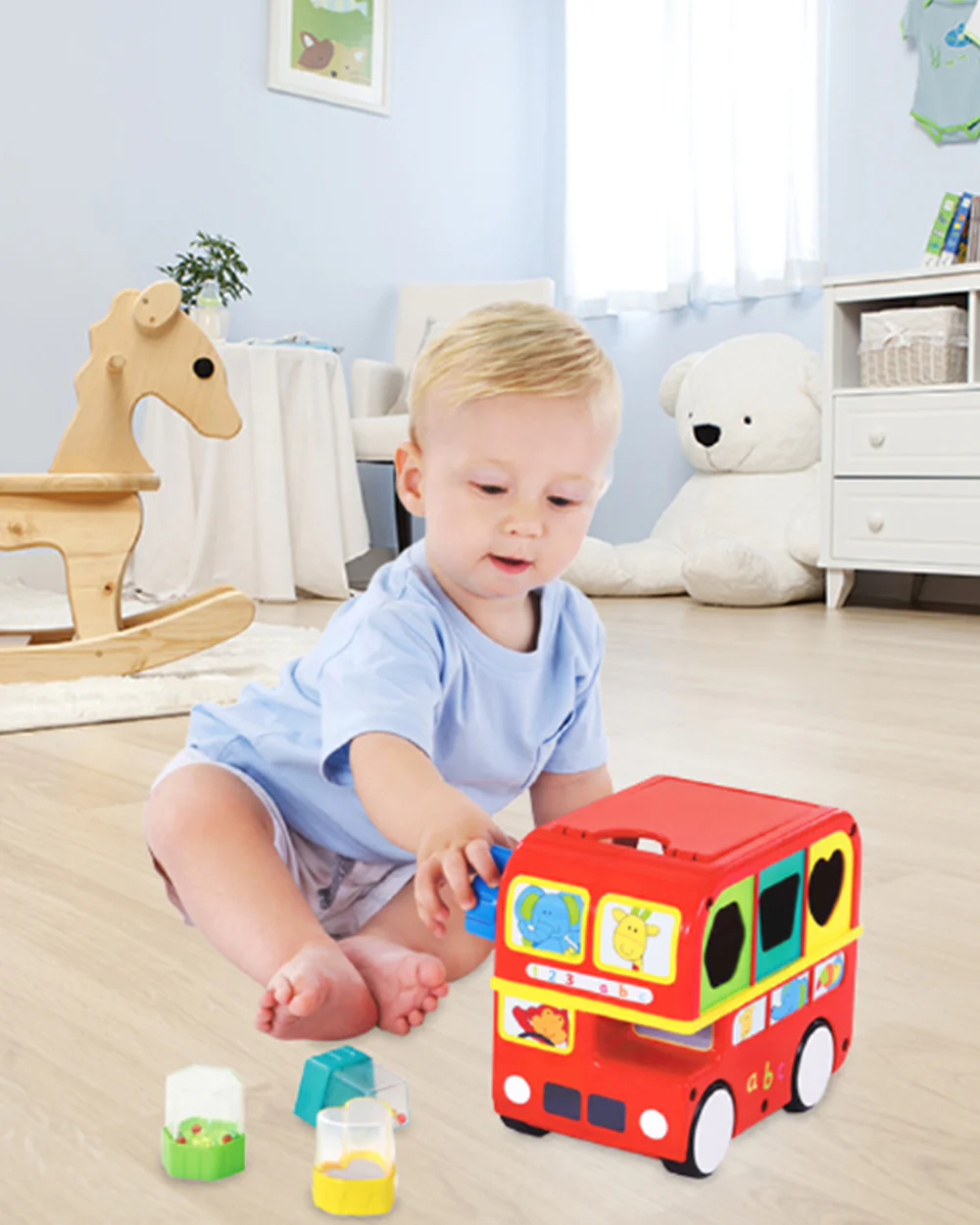 Funskool Giggles Shape Sorting Bus-Shape Sorter & Stacker-Learning & Educational Toys-12M+ - Image 7
