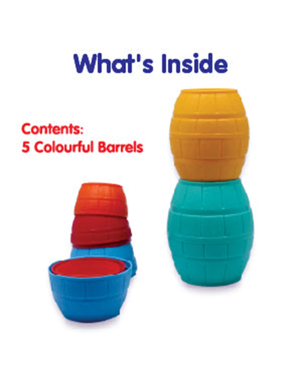 Funskool Giggles Stacking Barrels-Shape Sorter & Stacker-Learning & Educational Toys-12M+ - Image 7