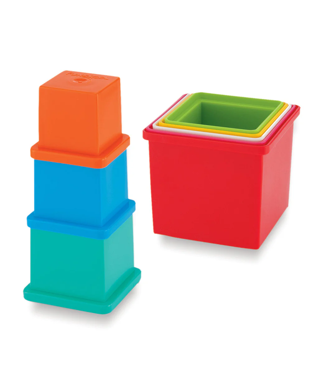 Funskool Giggles Stacking Cubes Shape Sorter and Stacker-Learning and Educational Toys-12M+ - Image 4