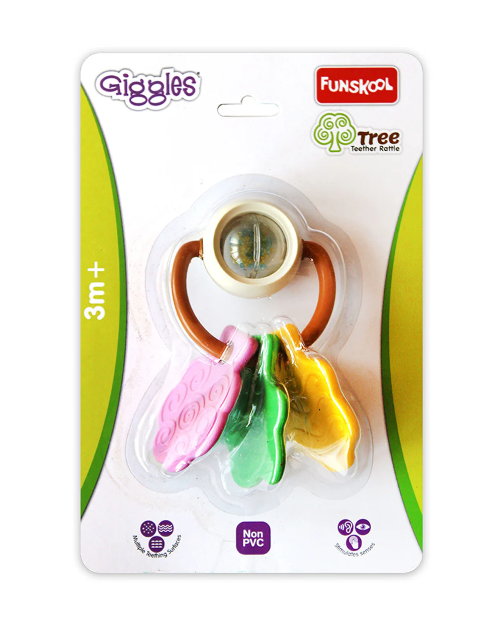 Funskool Giggles Tree Teether Rattle Toy-For Infants - Image 2