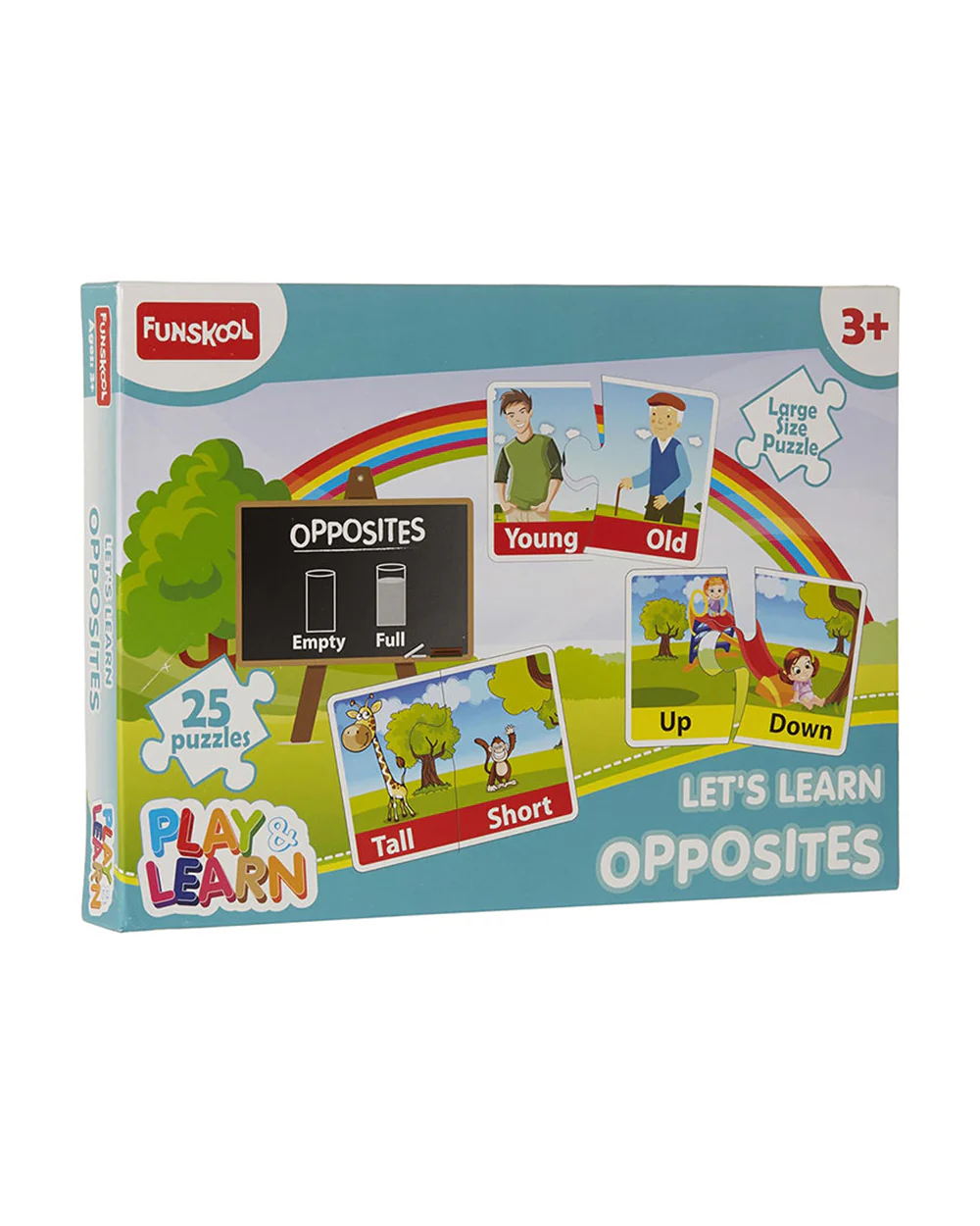 Funskool Play & Learn Opposites Puzzle-25 x 2 Pieces-Learning & Educational Toys-24M+