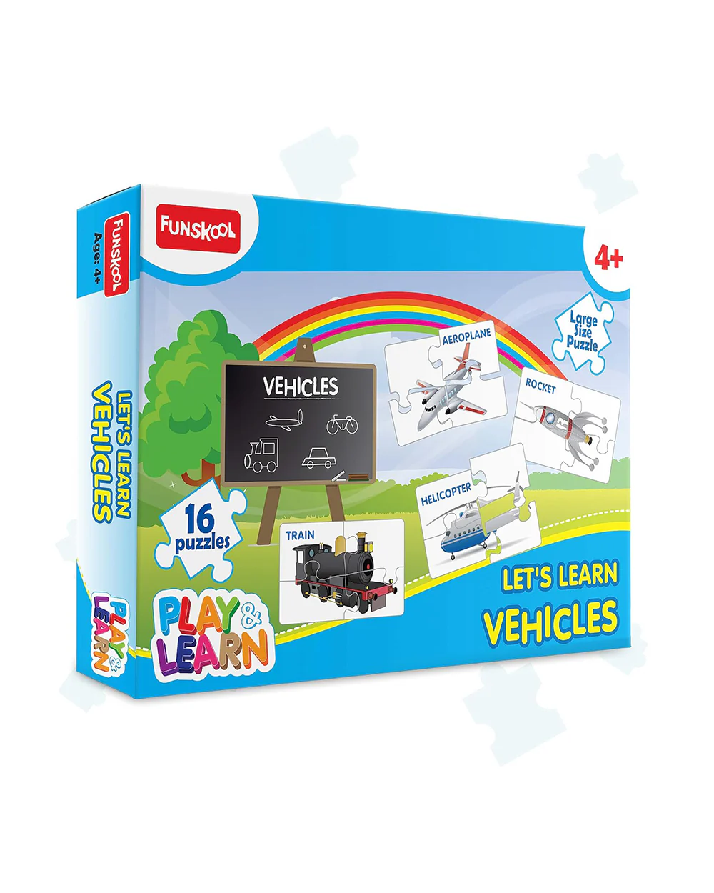 Funskool Play & Learn Transport Puzzle-16 x 4 Pieces-Learning & Educational Toys-24M+ - Image 5