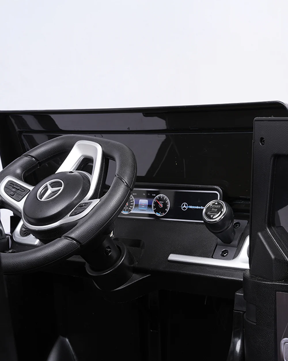 G Wagon Ride On Car-Battery Operated-With Manual or Remote Option to Steer-Tough Tires with Rear Suspension-Integrated Music-Emotorad-For 3Y+ (Upto 30 kg)-Black - Image 7