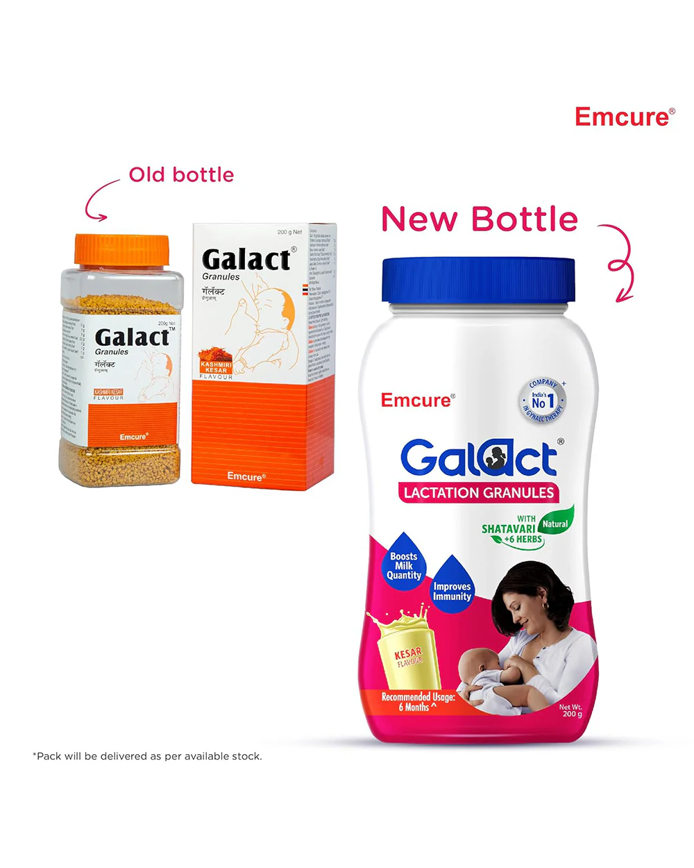Galact-Emcure Lactation Granules-Kesar Flavour-Boosts Milk Quantity-Improves Immunity-For Breastfeeding Mothers-Pack of 1 - Image 13
