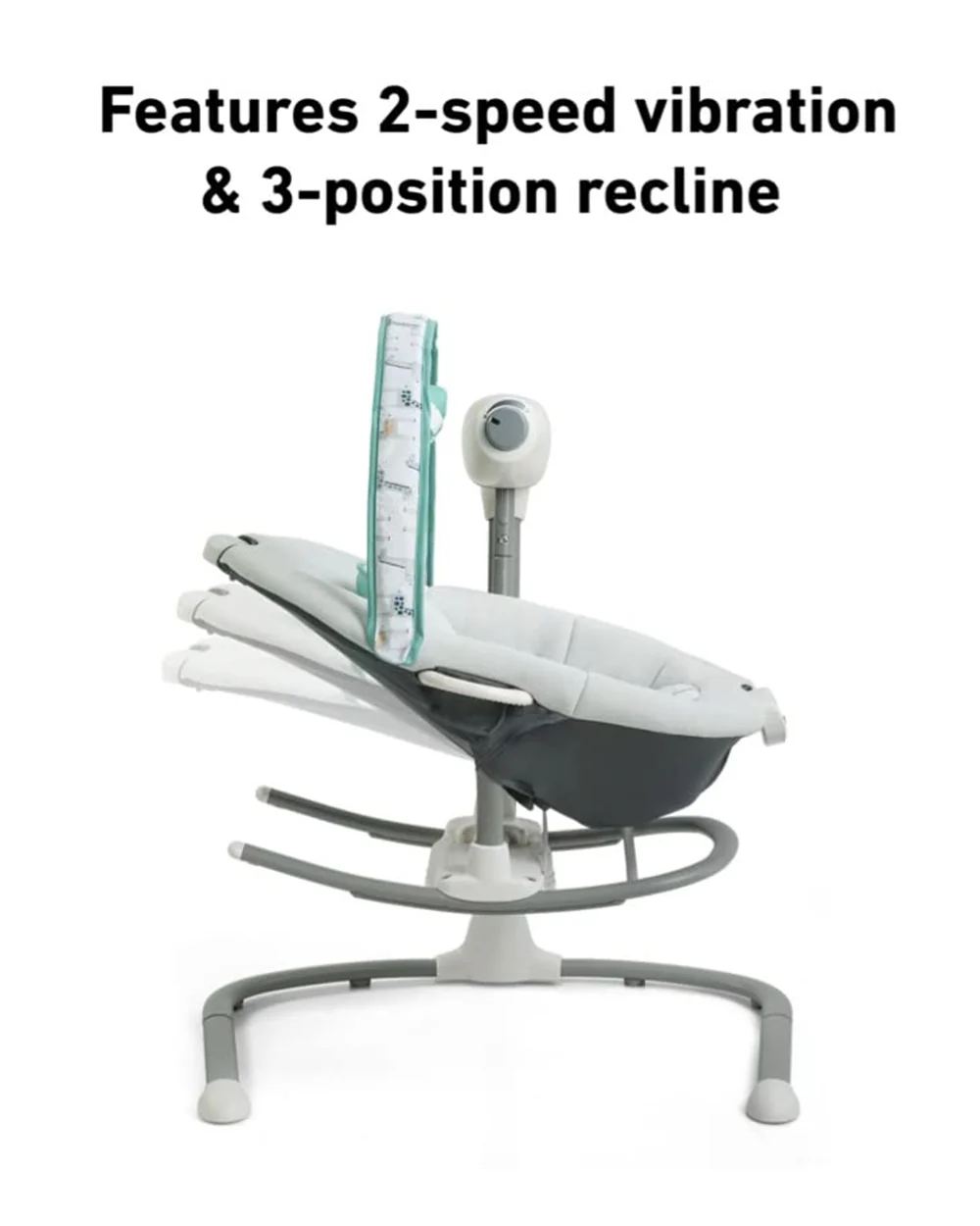 Graco Duet Sway 2-in-1 Swing & Rocker-3 Position Recline-Adjustable Toy Bar with 2 Soft Toys-For Infants-Binder - Image 6