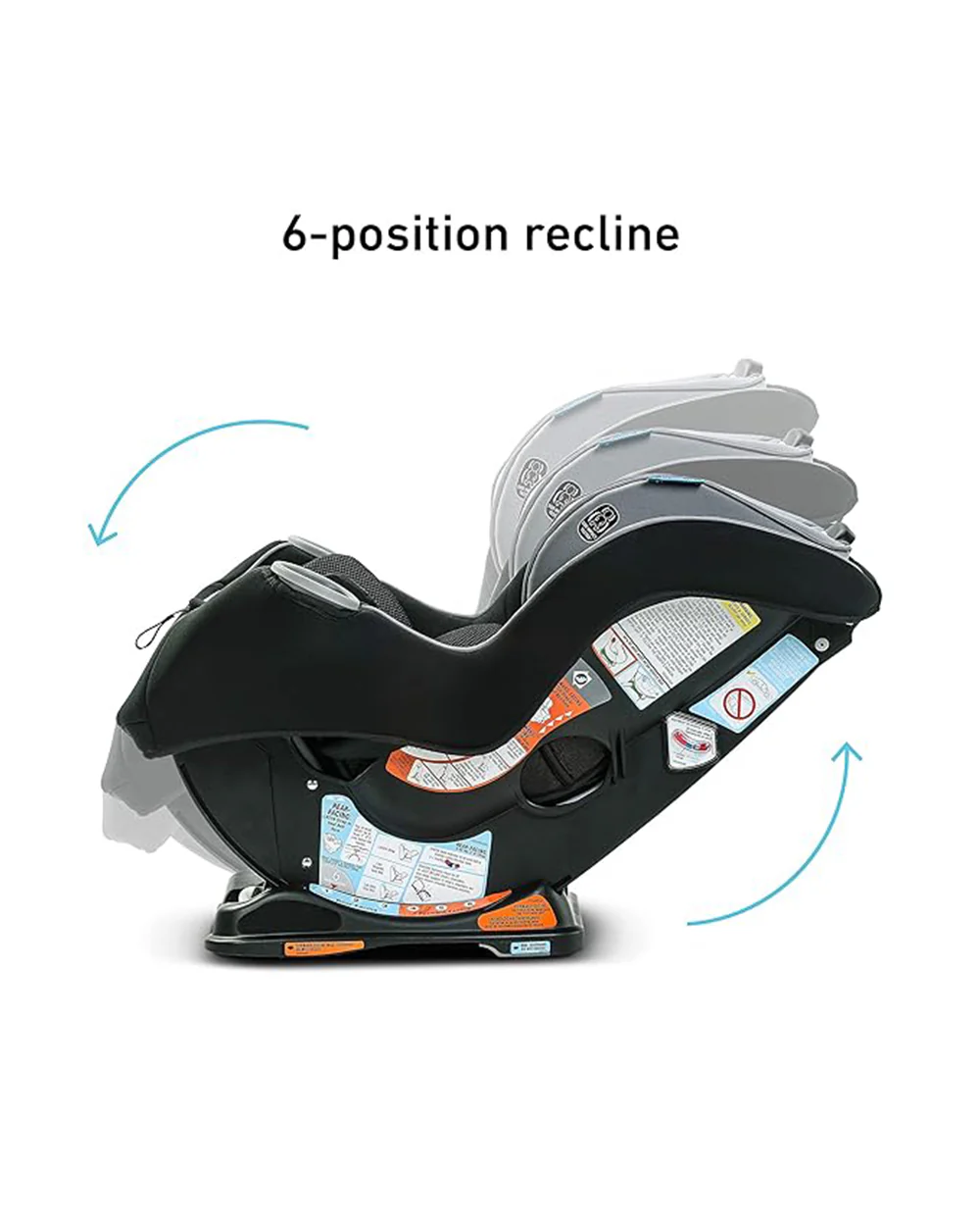 Graco Sequel 65 Baby Car Seat-Convertible (Front & Rear Facing)-6 Position Recline and 10 Position Adjustable Headrest-For 0 to 10Y (Upto 30Kg)-Anabele - Image 3