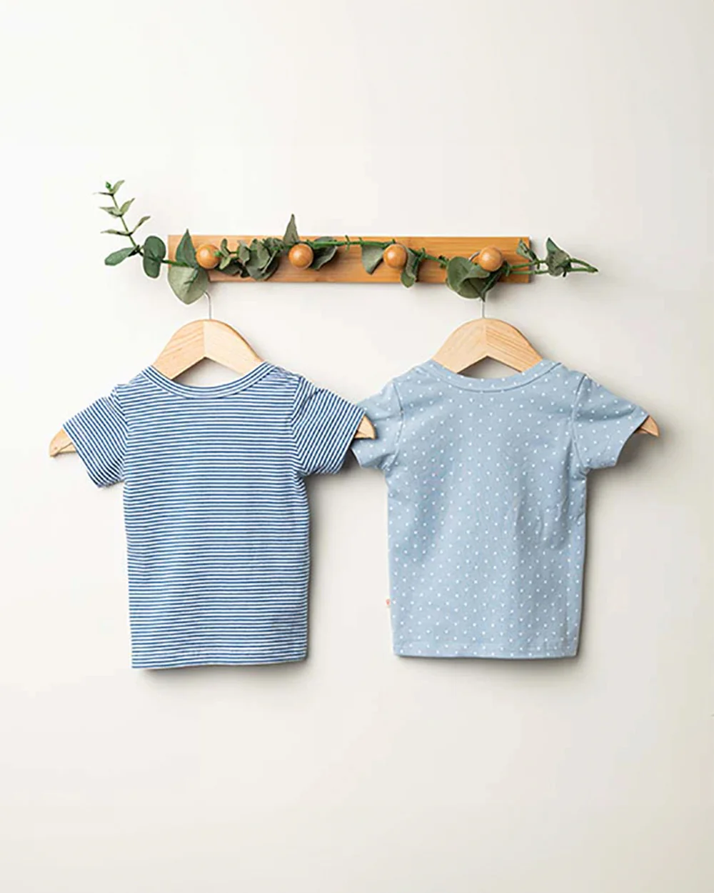 Greendigo Blue T-shirts-100% GOTS Certified Organic Cotton-Pack of 2-For Infants - Image 3