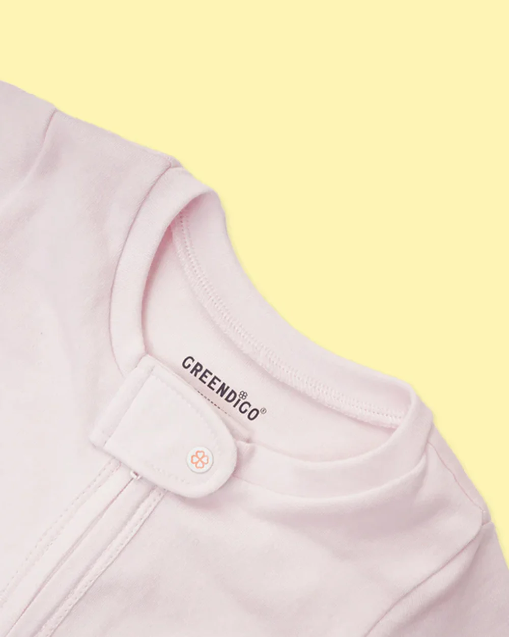 Greendigo Lavender Sleepsuit-Rosy Dreams-100% Pure Bamboo-For Infants - Image 4
