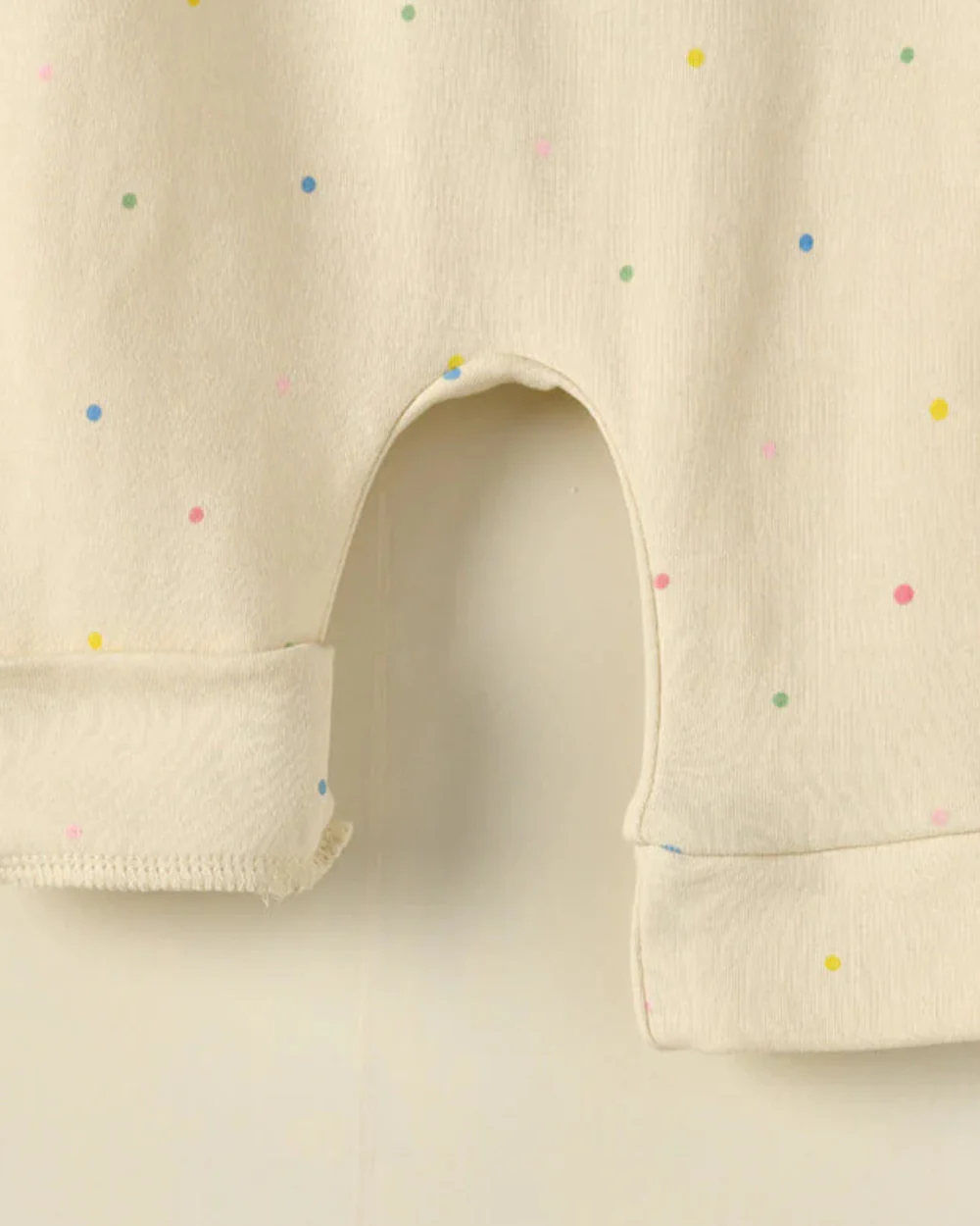 Greendigo Peach & Off White Bodysuit Set-Piggy Splash-100% GOTS Certified Organic Cotton-For Infants - Image 7