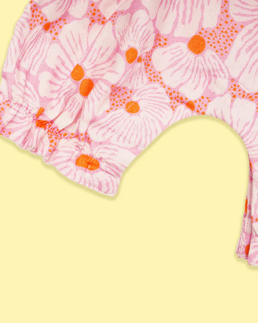 Greendigo Pink Romper-Blossom Breeze-100% Pure Cotton-For Infants - Image 8