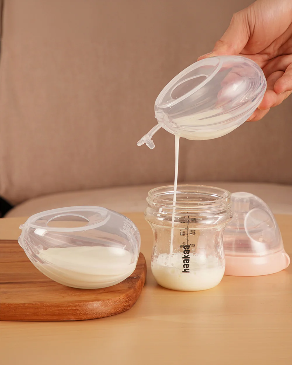 Haakaa Shell Wearable Silicone Breast Pump-100% Medical Grade Silicone-Discreet & Hands-Free Design for Comfortable Expression-BPA & PVC Free-75ml - Image 7