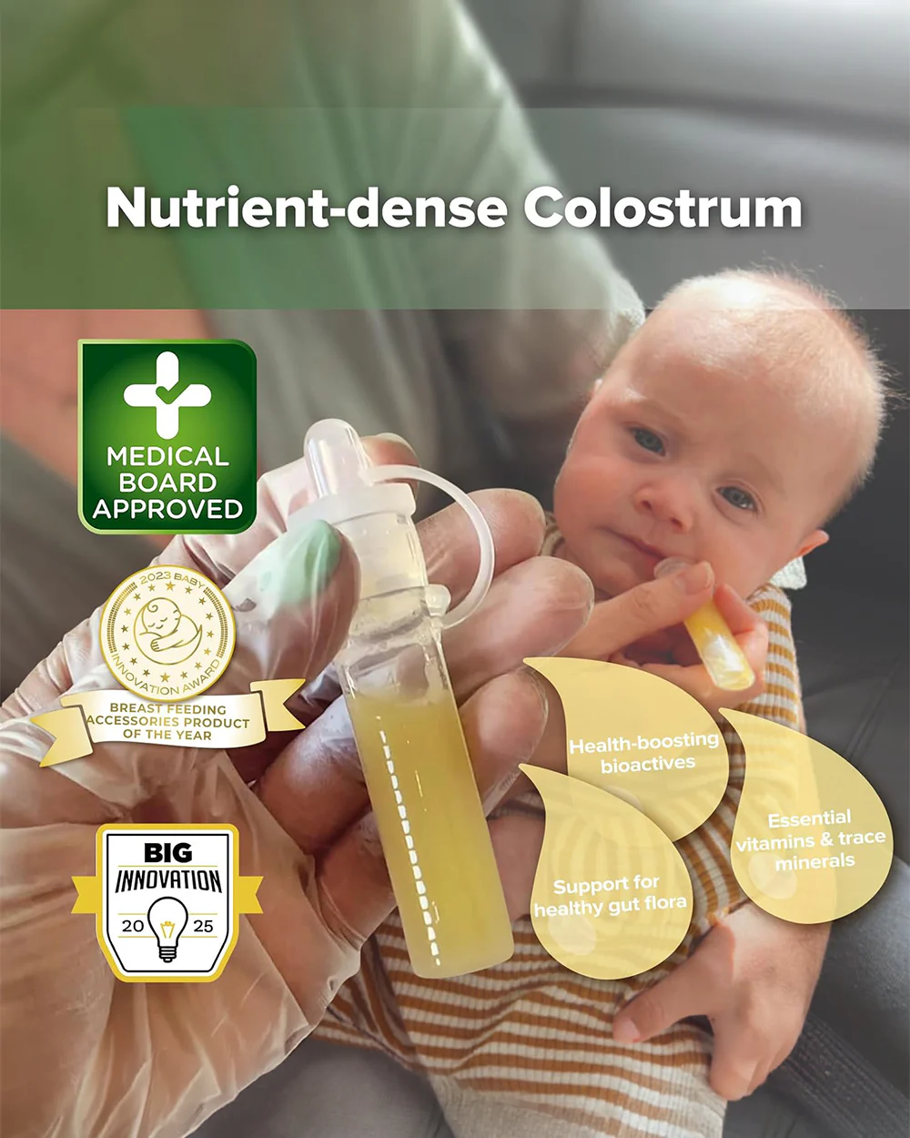 Haakaa Silicone Pre-sterilised Colostrum Collector-100% Medical-grade Silicone-Leakproof & Reusable-Pack of 6-4ml - Image 10