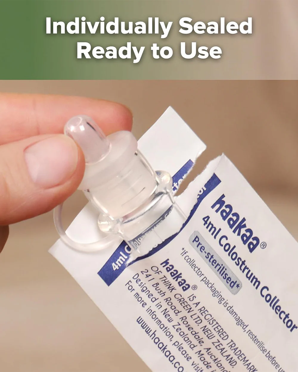 Haakaa Silicone Pre-sterilised Colostrum Collector-100% Medical-grade Silicone-Leakproof & Reusable-Pack of 6-4ml - Image 9