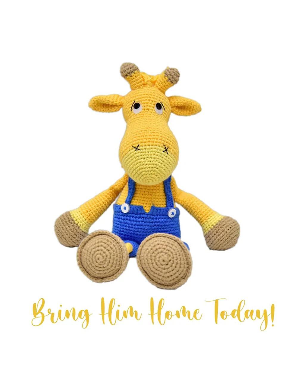 Happy Threads Alex Giraffe Soft Toy-Easily Washable-Plush Cuddly Toy For Newborn - Image 5