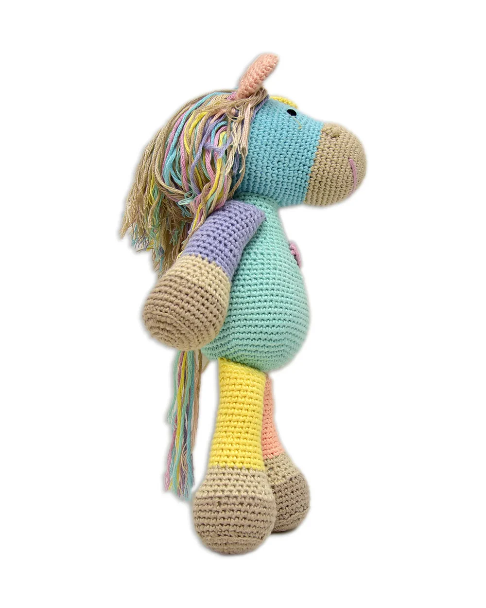 Happy Threads Atlas Horse Soft Toy-Easily Washable-Plush Cuddly Toy For Newborn - Image 4