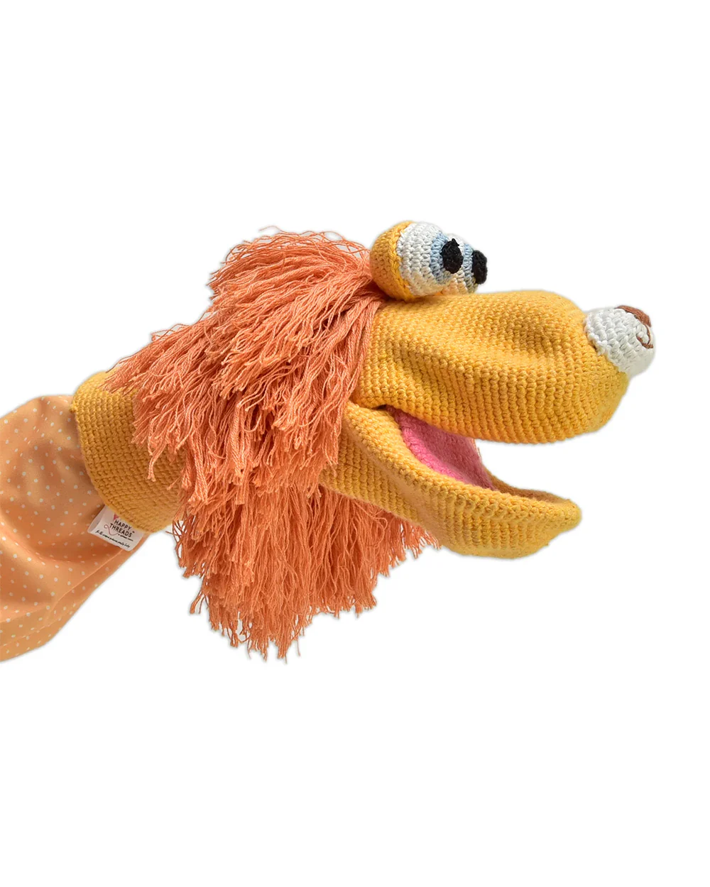 Happy Threads Leo The Lion Soft Toy-Handcrafted-Lightweight & Portable-3Y+ - Image 4
