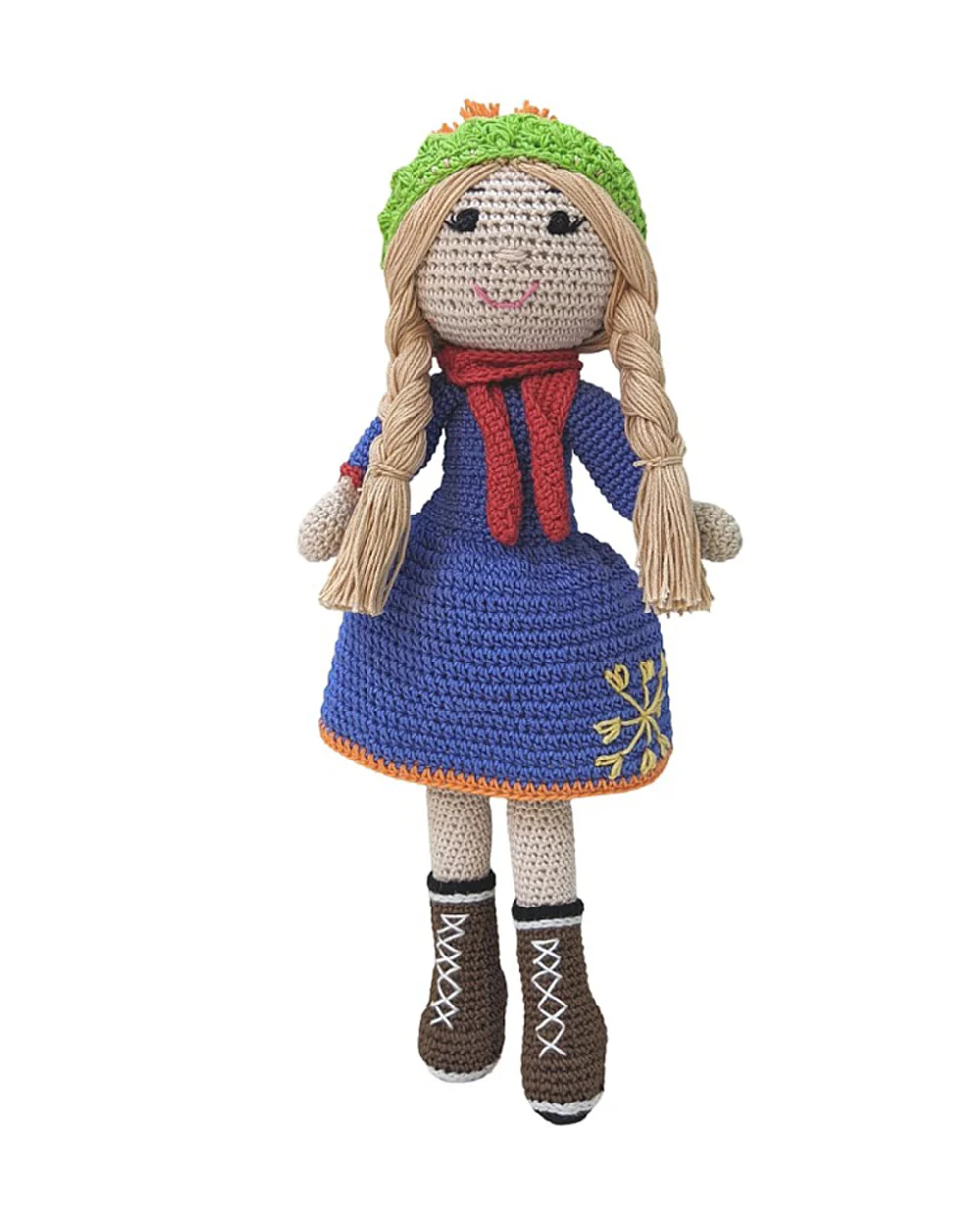 Happy Threads Shaylah Crochet Doll-Handcrafted-Easily Washable-6M+ - Image 4